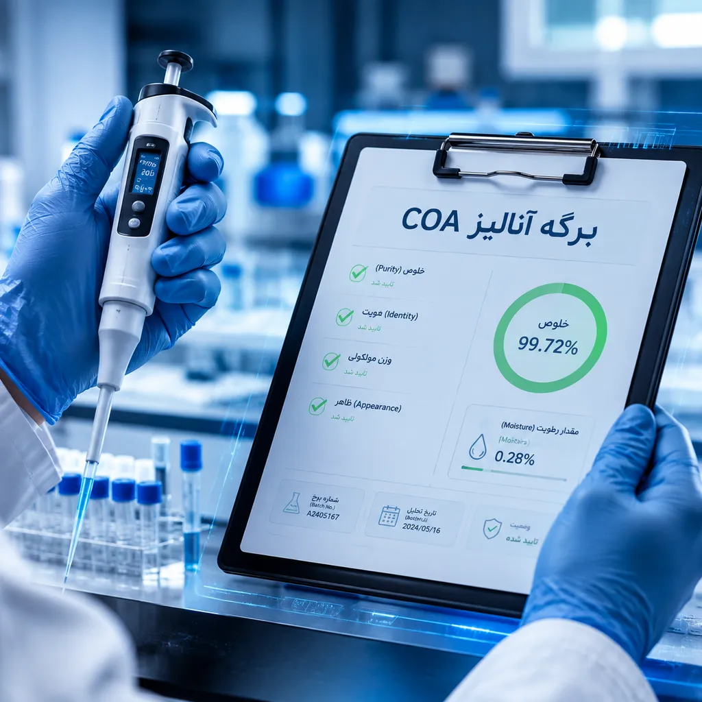 تست کنترل کیفیت و ارزیابی برگه آنالیز جهت خرید مطمئن حلال شیمیایی